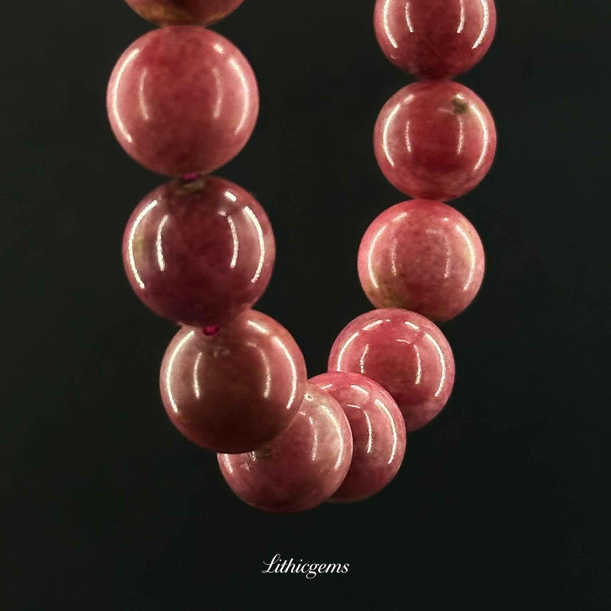Pink Rose Quartz Bracelet - Heart's Gentle Companion for Self-Love & Inner Peace - Lithicgems