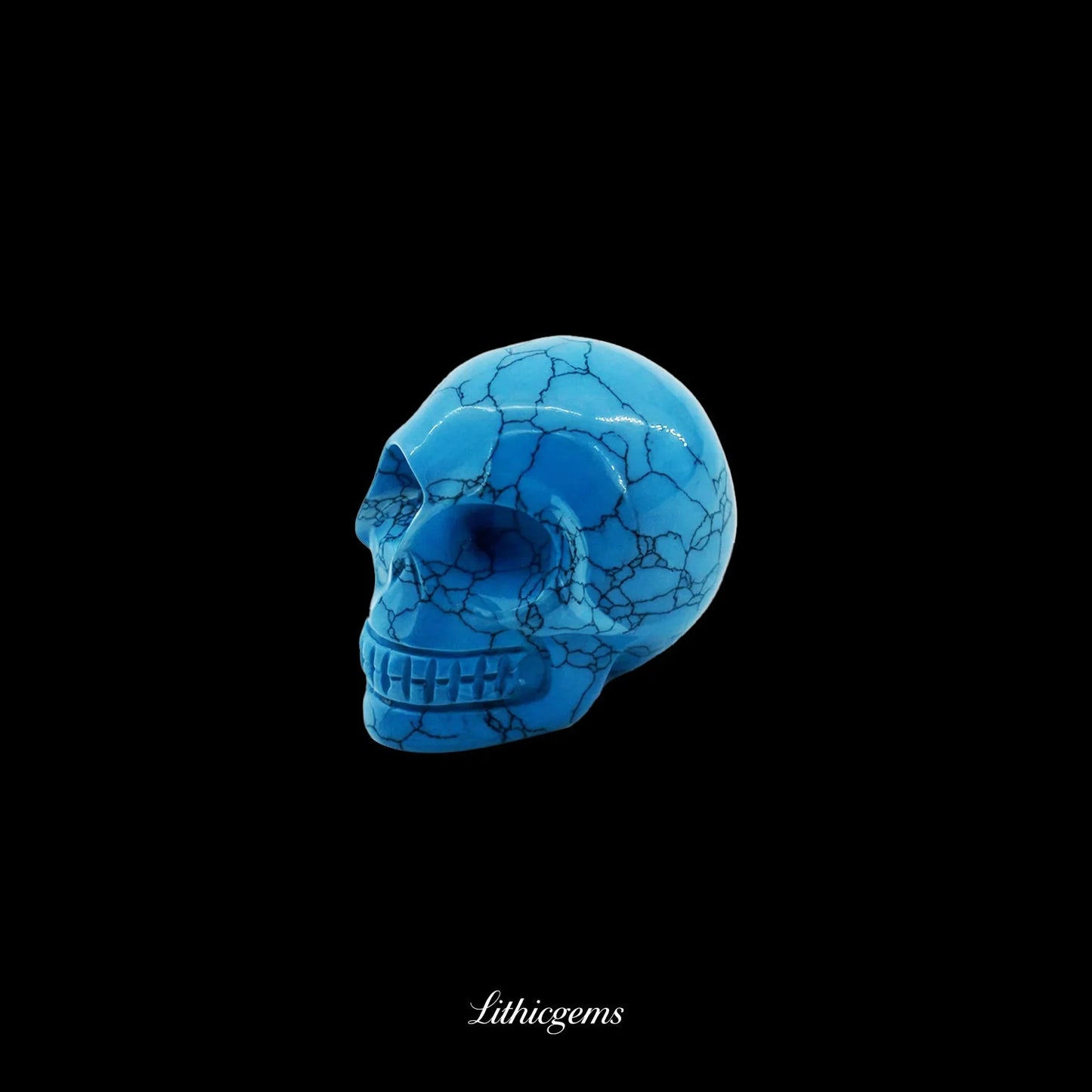 Pocket Philosopher Skull Palm Stone - 3cm Unique Gemstone for Meditation and Decor - Lithicgems