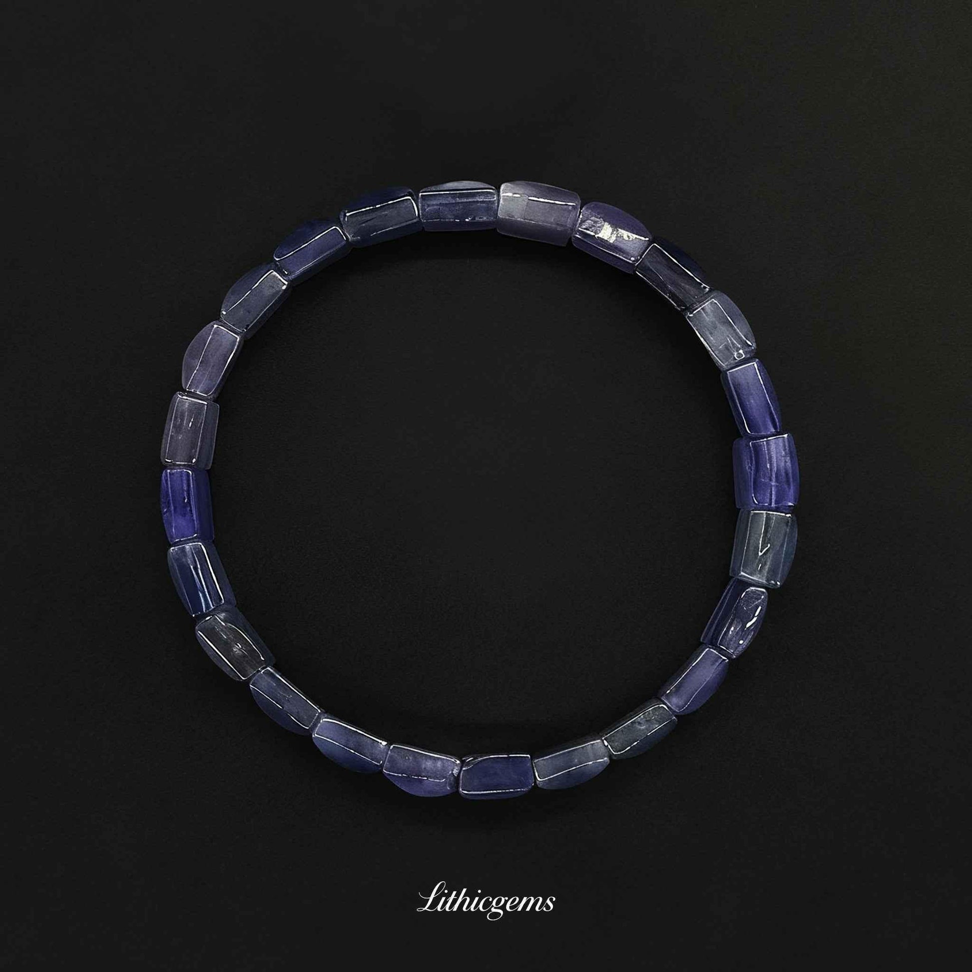Premium Tanzanite Cuff Bracelet - Rare "Stone of Magic" for Spiritual Awakening & Transformation - Lithicgems