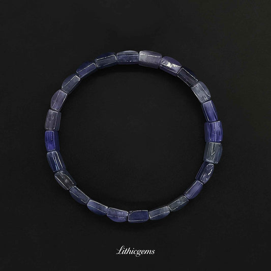 Premium Tanzanite Cuff Bracelet - Rare "Stone of Magic" for Spiritual Awakening & Transformation - Lithicgems