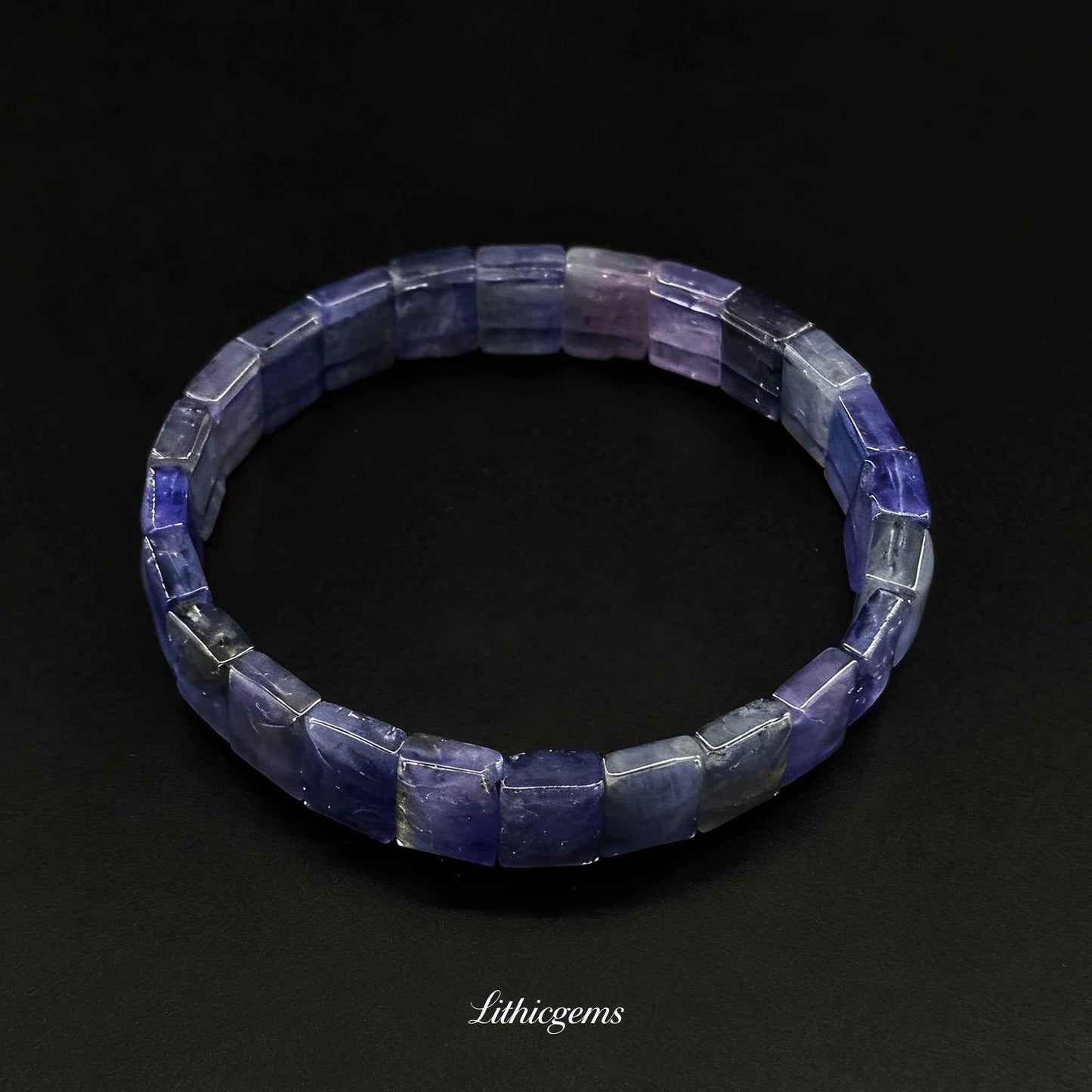Premium Tanzanite Cuff Bracelet - Rare "Stone of Magic" for Spiritual Awakening & Transformation - Lithicgems