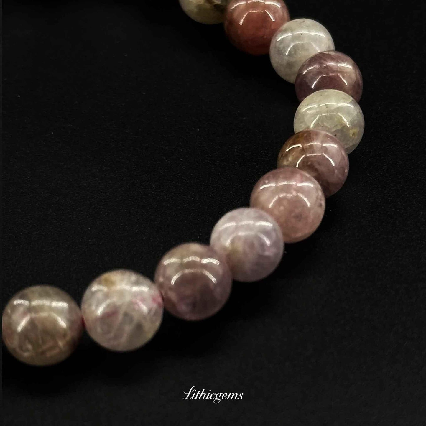 Rainbow Spinel Bracelet - Multi-Color Gemstone for Vitality & Emotional Balance - Lithicgems