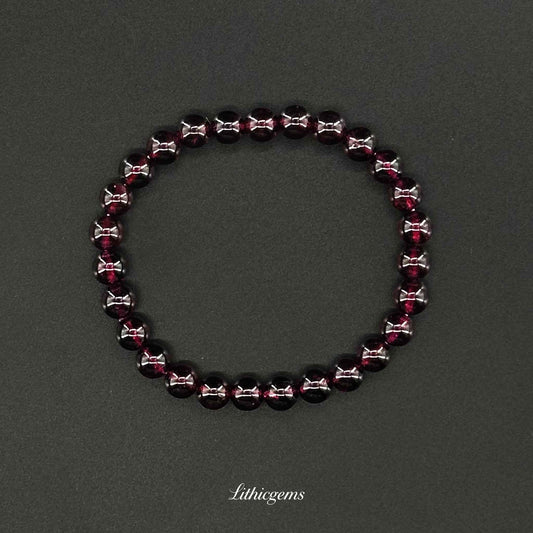 Rhodolite Garnet Bracelet - Stone of Divine Love & Spiritual Passion - Lithicgems