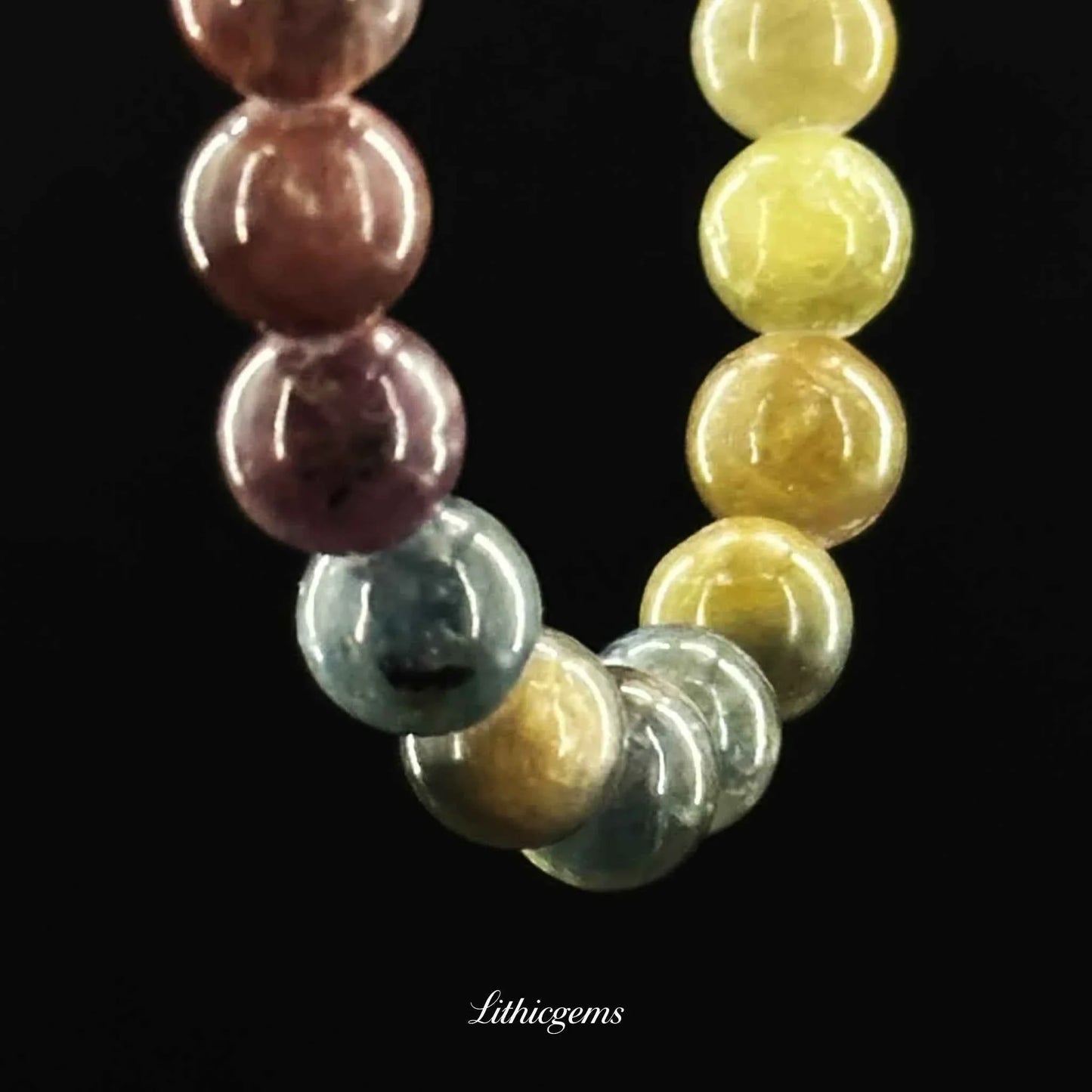 Ruby & Sapphire Bracelet - Royal Energy Union for Passion & Wisdom - Lithicgems