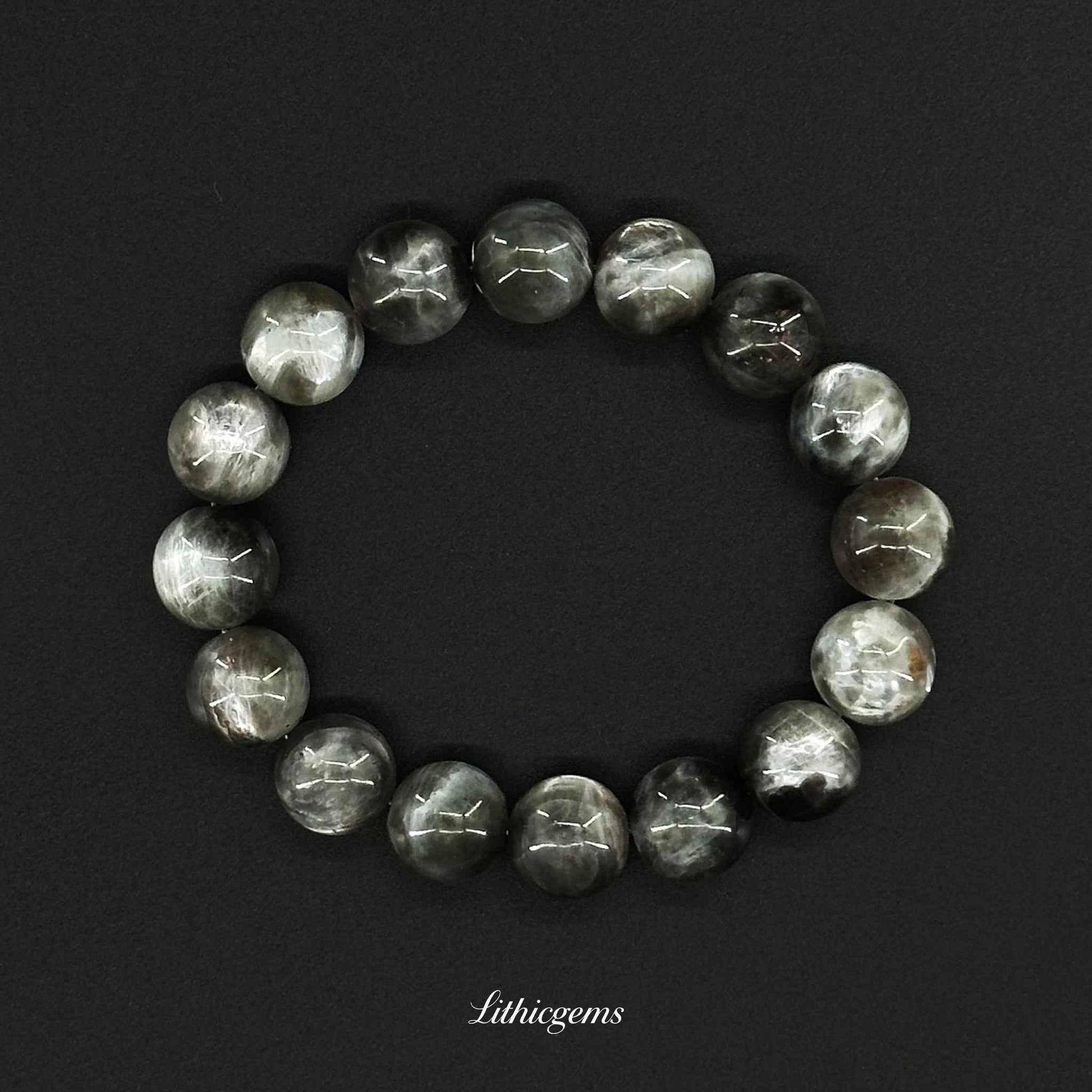 Satyaloka Skeletal Quartz Bracelet - High Vibration Stone for Ascension & Etheric Cleansing - Lithicgems