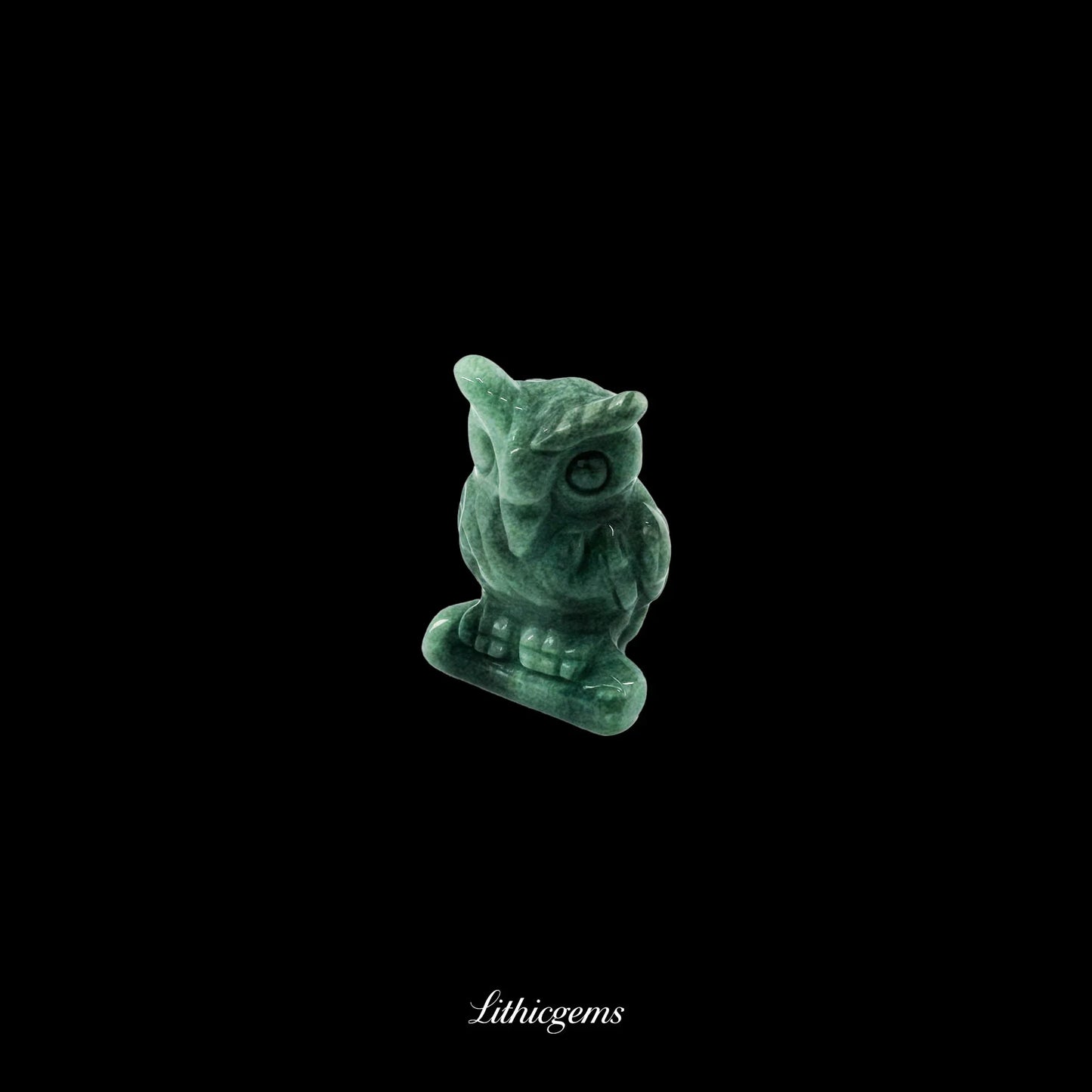 Silent Sage - 3cm Owl Sculpture | Commemorating Death and Animal Charm Series - Lithicgems