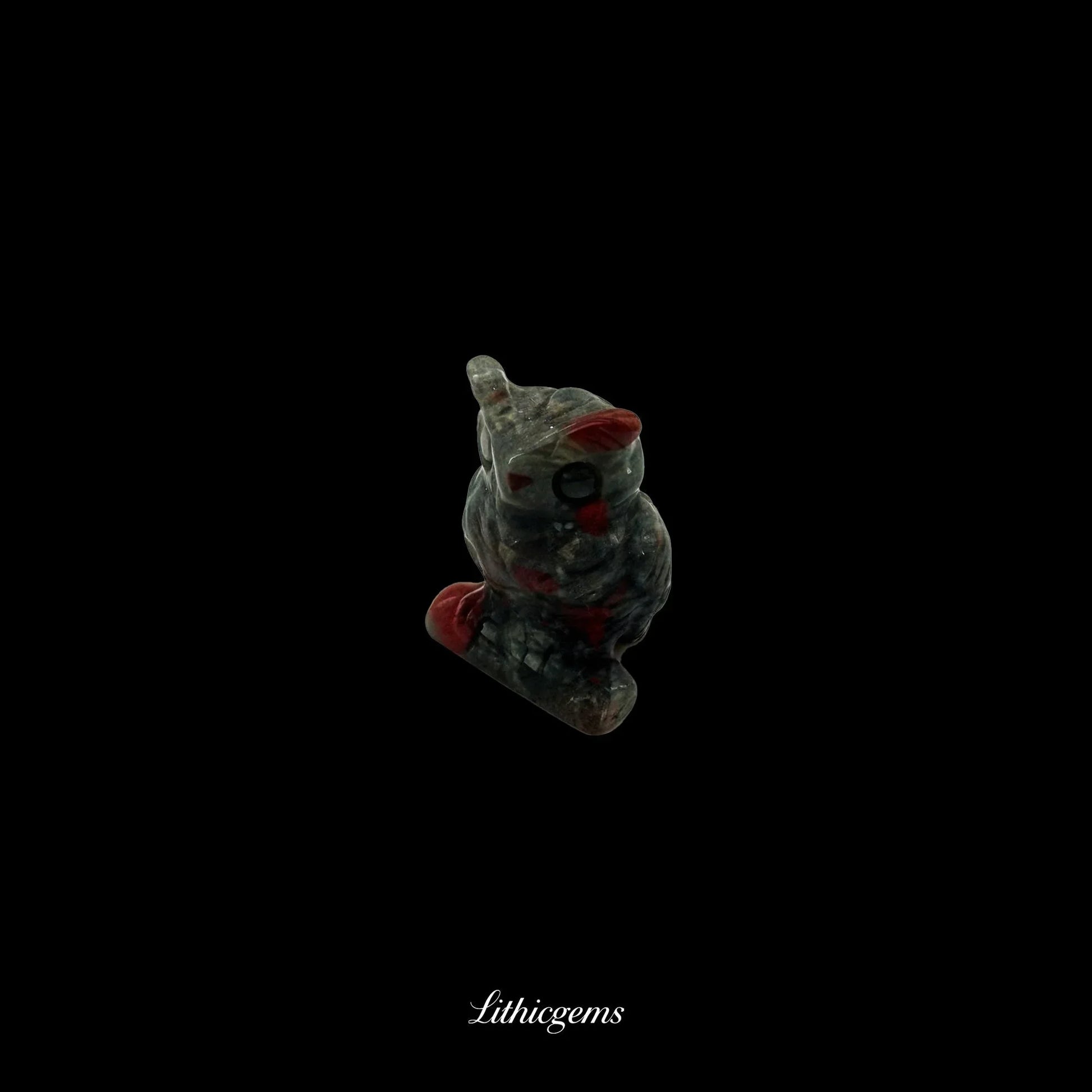 Silent Sage - 3cm Owl Sculpture | Commemorating Death and Animal Charm Series - Lithicgems