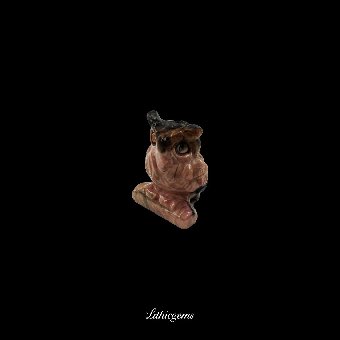 Silent Sage - 3cm Owl Sculpture | Commemorating Death and Animal Charm Series - Lithicgems