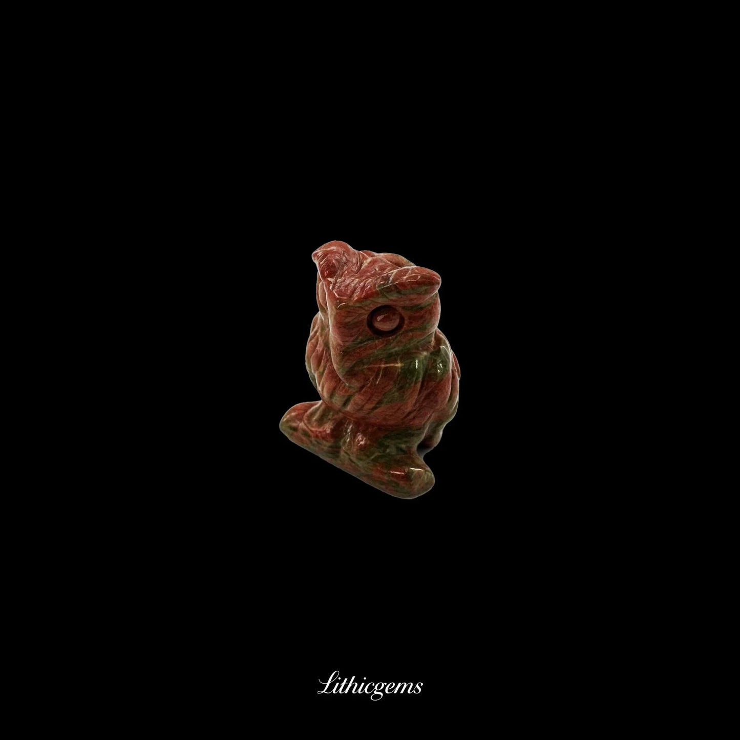 Silent Sage - 3cm Owl Sculpture | Commemorating Death and Animal Charm Series - Lithicgems