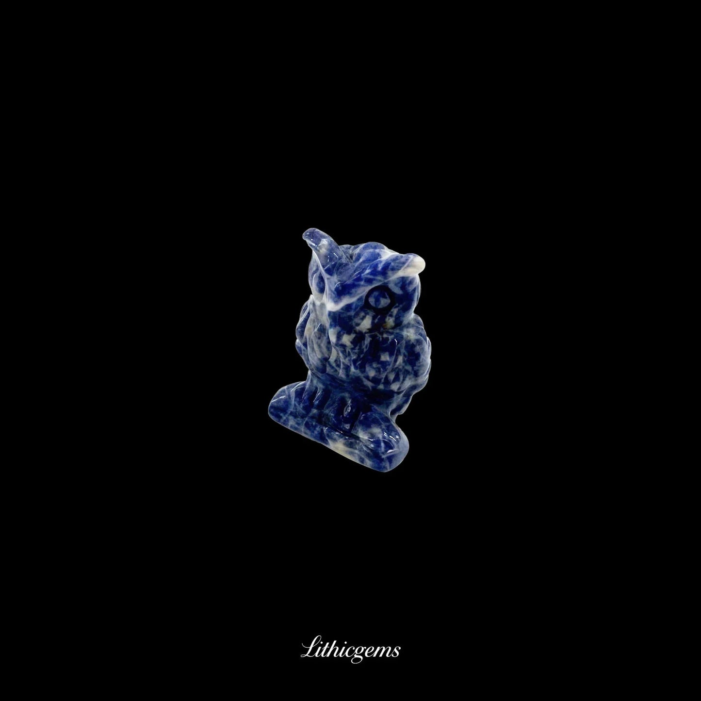 Silent Sage - 3cm Owl Sculpture | Commemorating Death and Animal Charm Series - Lithicgems