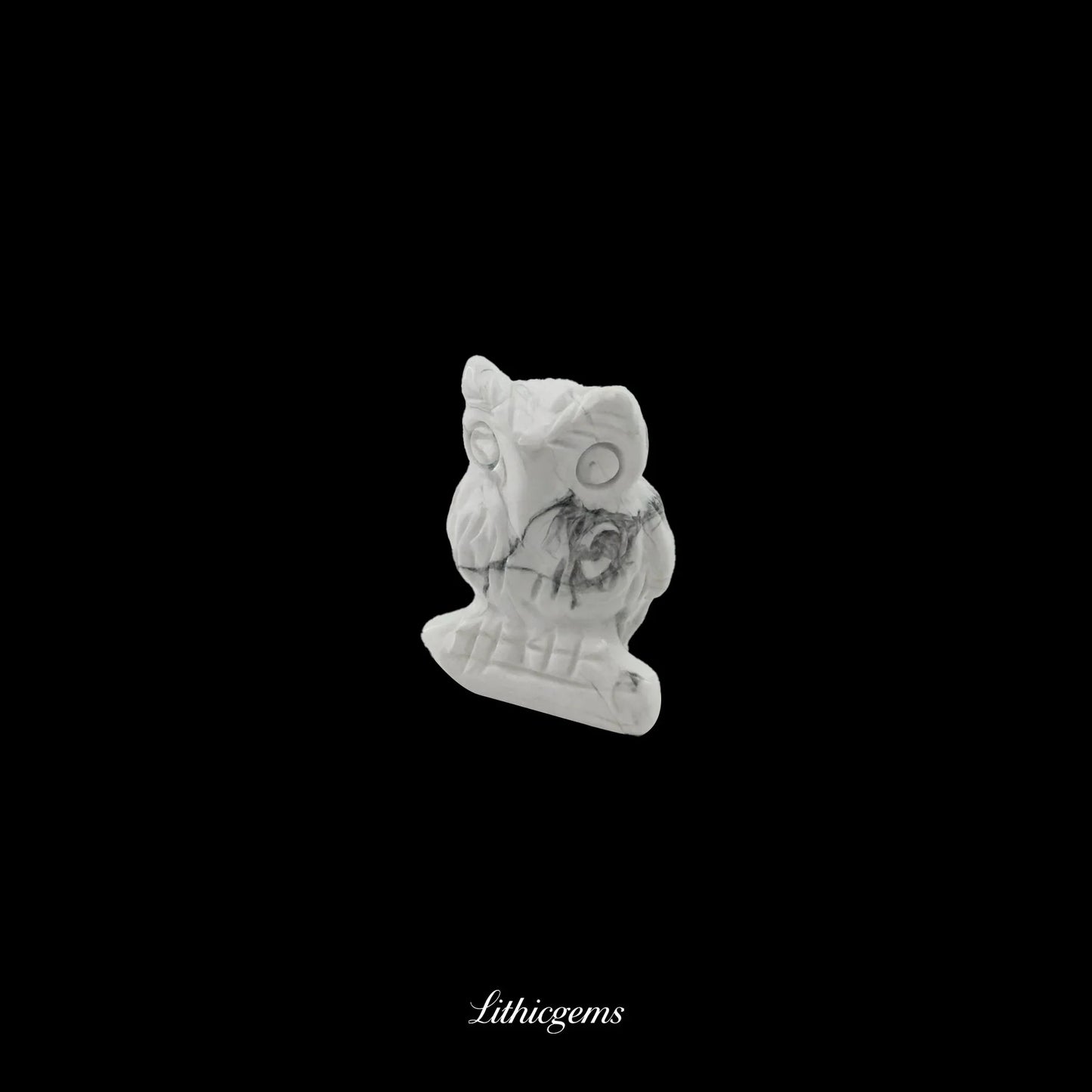 Silent Sage - 3cm Owl Sculpture | Commemorating Death and Animal Charm Series - Lithicgems