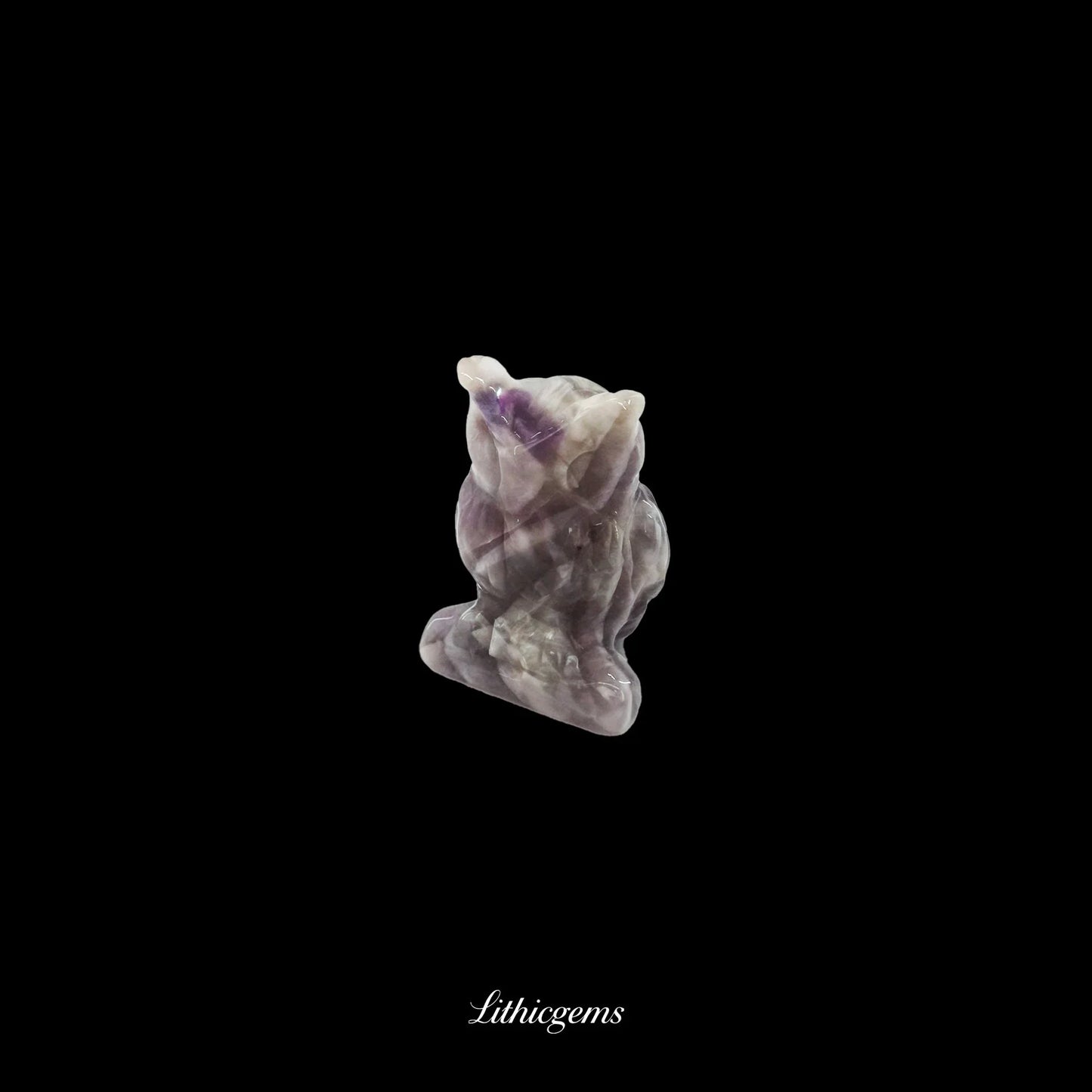 Silent Sage - 3cm Owl Sculpture | Commemorating Death and Animal Charm Series - Lithicgems