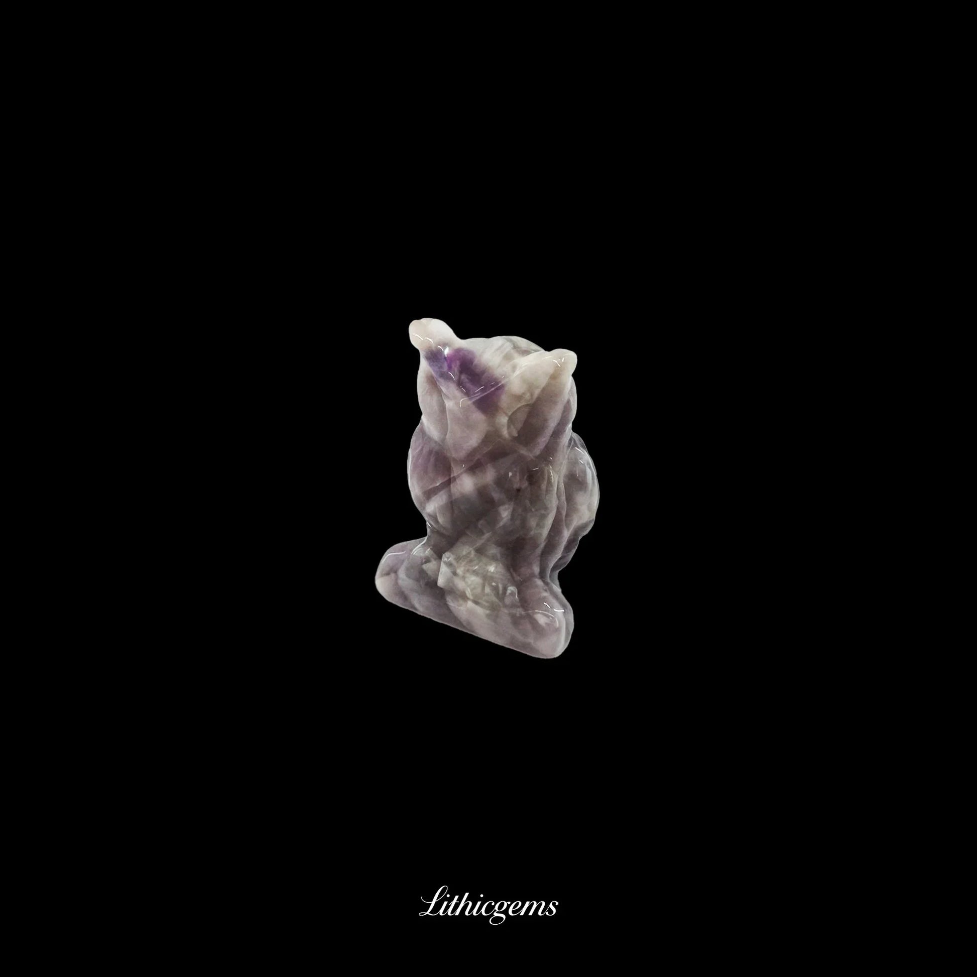 Silent Sage - 3cm Owl Sculpture | Commemorating Death and Animal Charm Series - Lithicgems