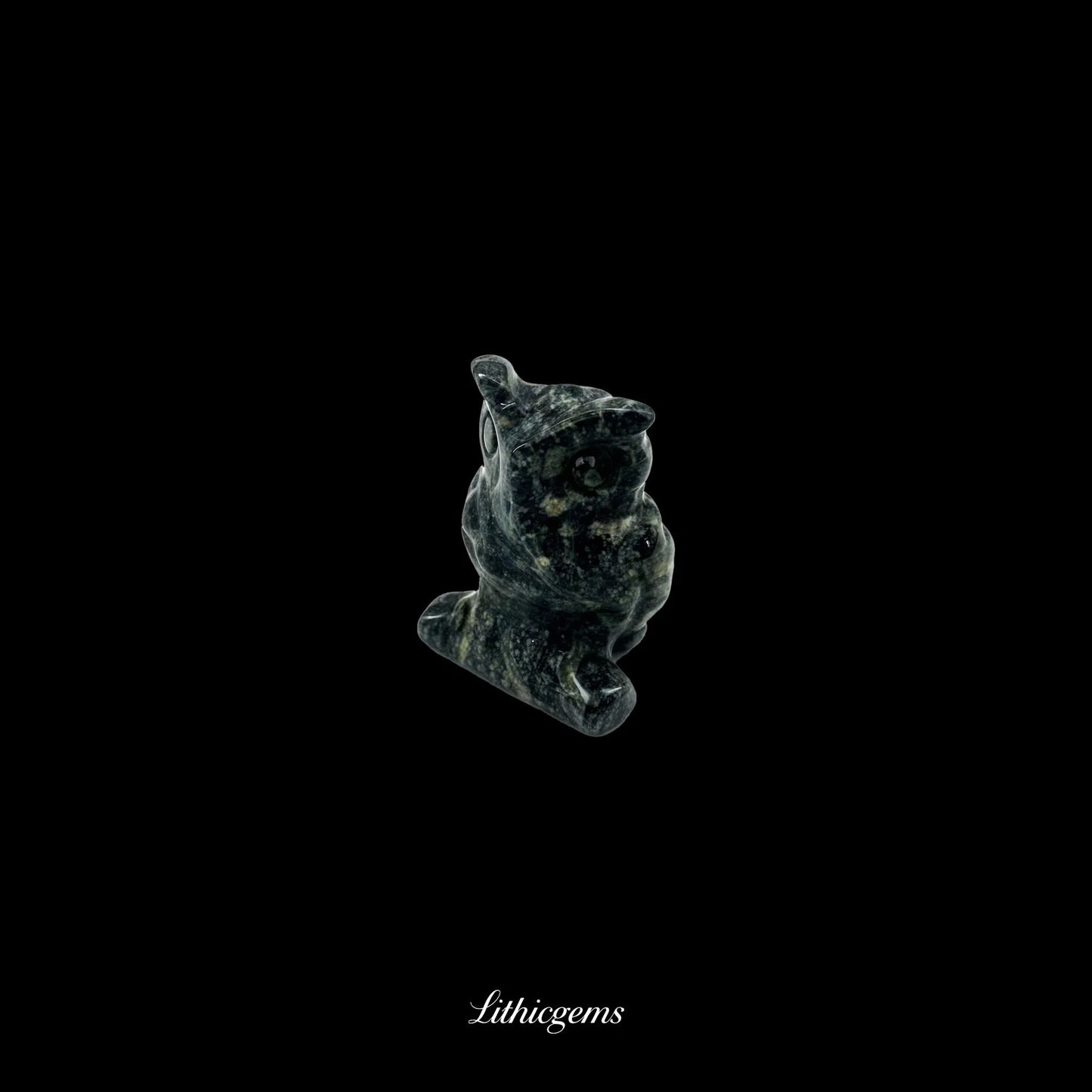 Silent Sage - 3cm Owl Sculpture | Commemorating Death and Animal Charm Series - Lithicgems