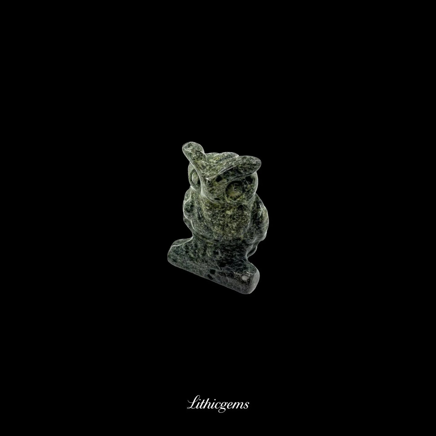 Silent Sage - 3cm Owl Sculpture | Commemorating Death and Animal Charm Series - Lithicgems
