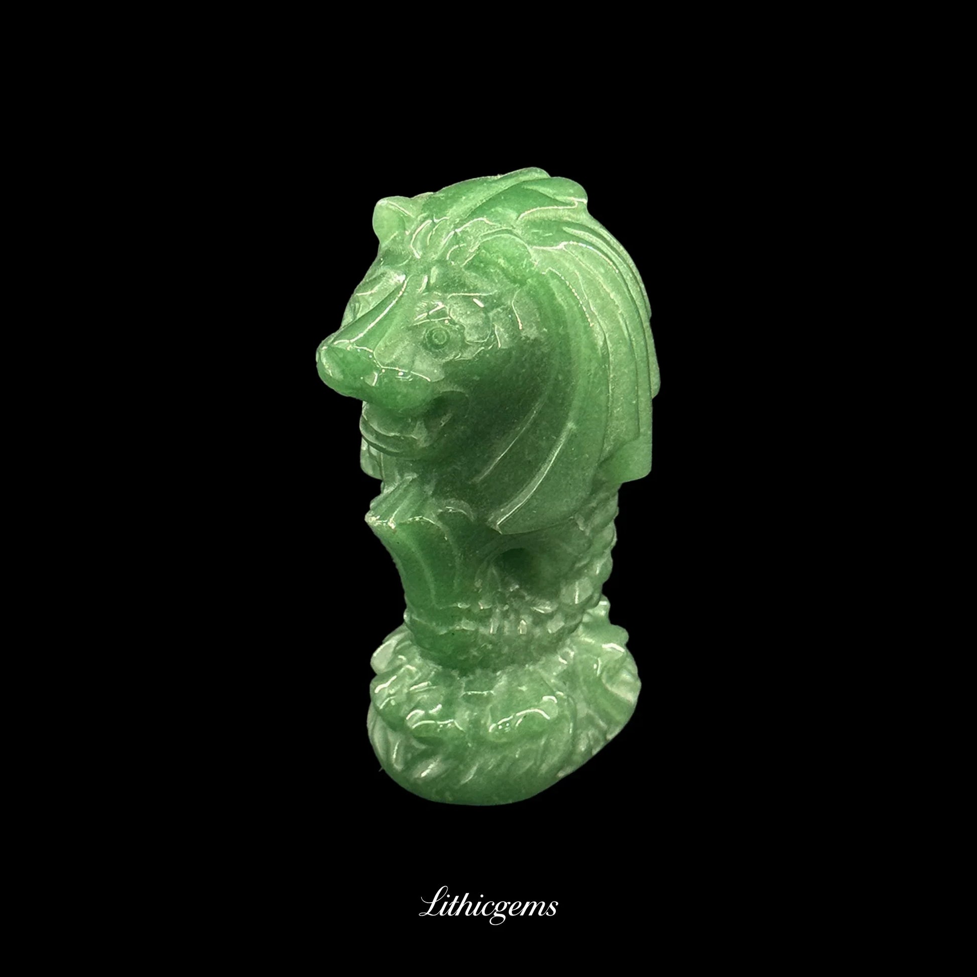 Strategic Sovereign Lion Head Chess Piece (6.5cm) - Crystal Talisman of Command, Calculated Wisdom & Victorious Mind - Lithicgems