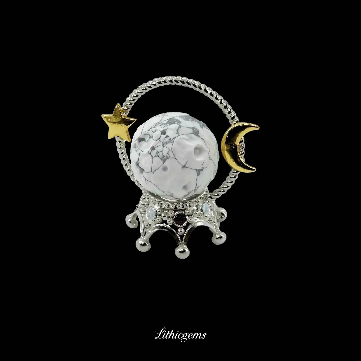 The Cosmic Pebble - 3cm Planetary Carving - Lithicgems