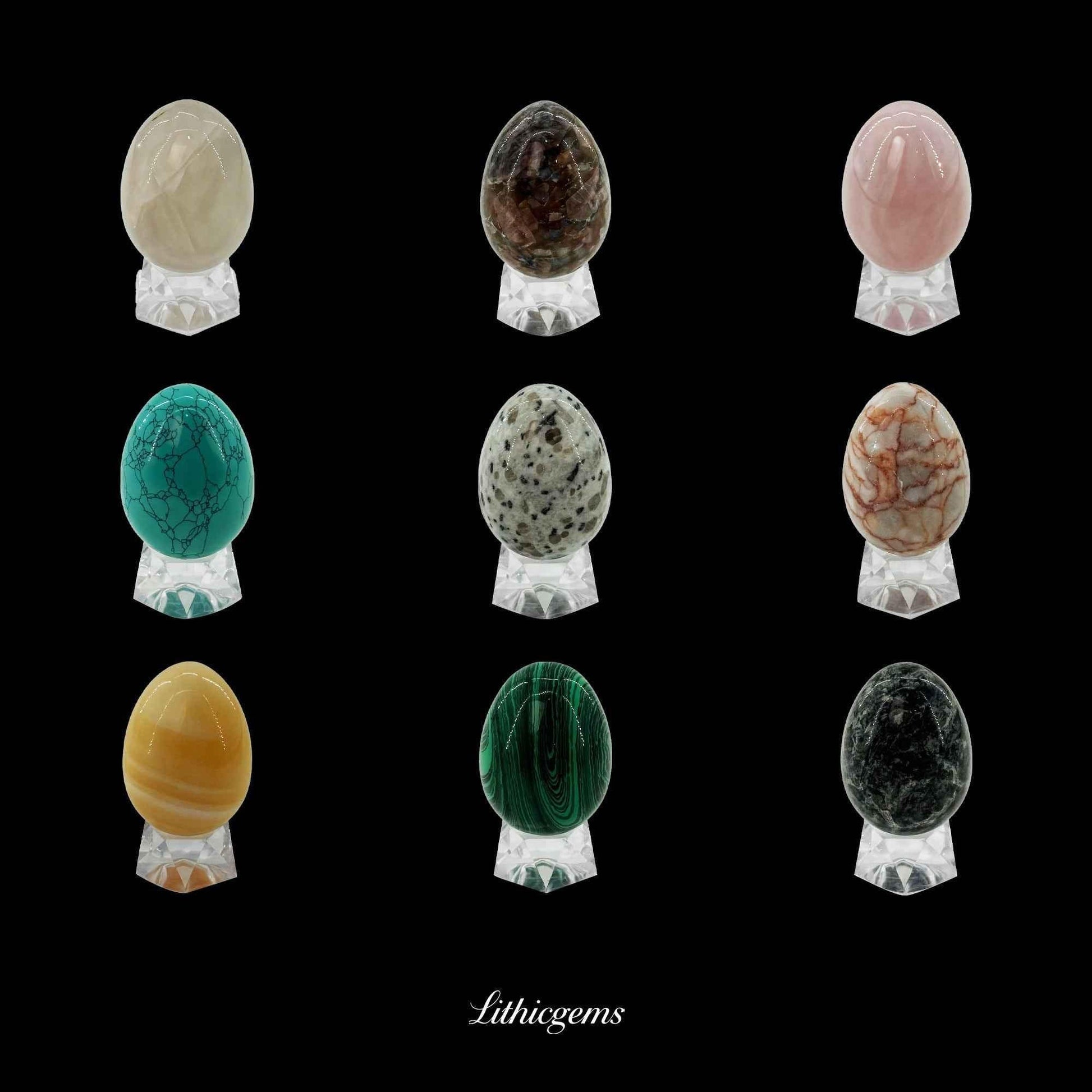 The Covenant of Creation - 3cm Egg Sculpture | Genesis Series - Lithicgems