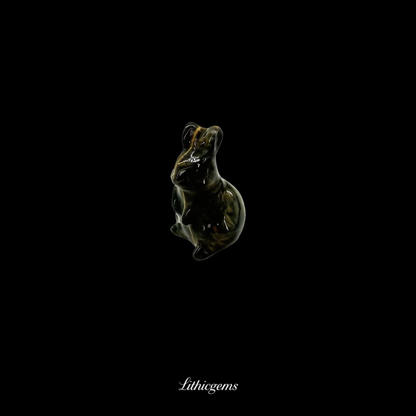 The Moonlight Harvest - 3cm Moonstone Rabbit Talisman - Lithicgems