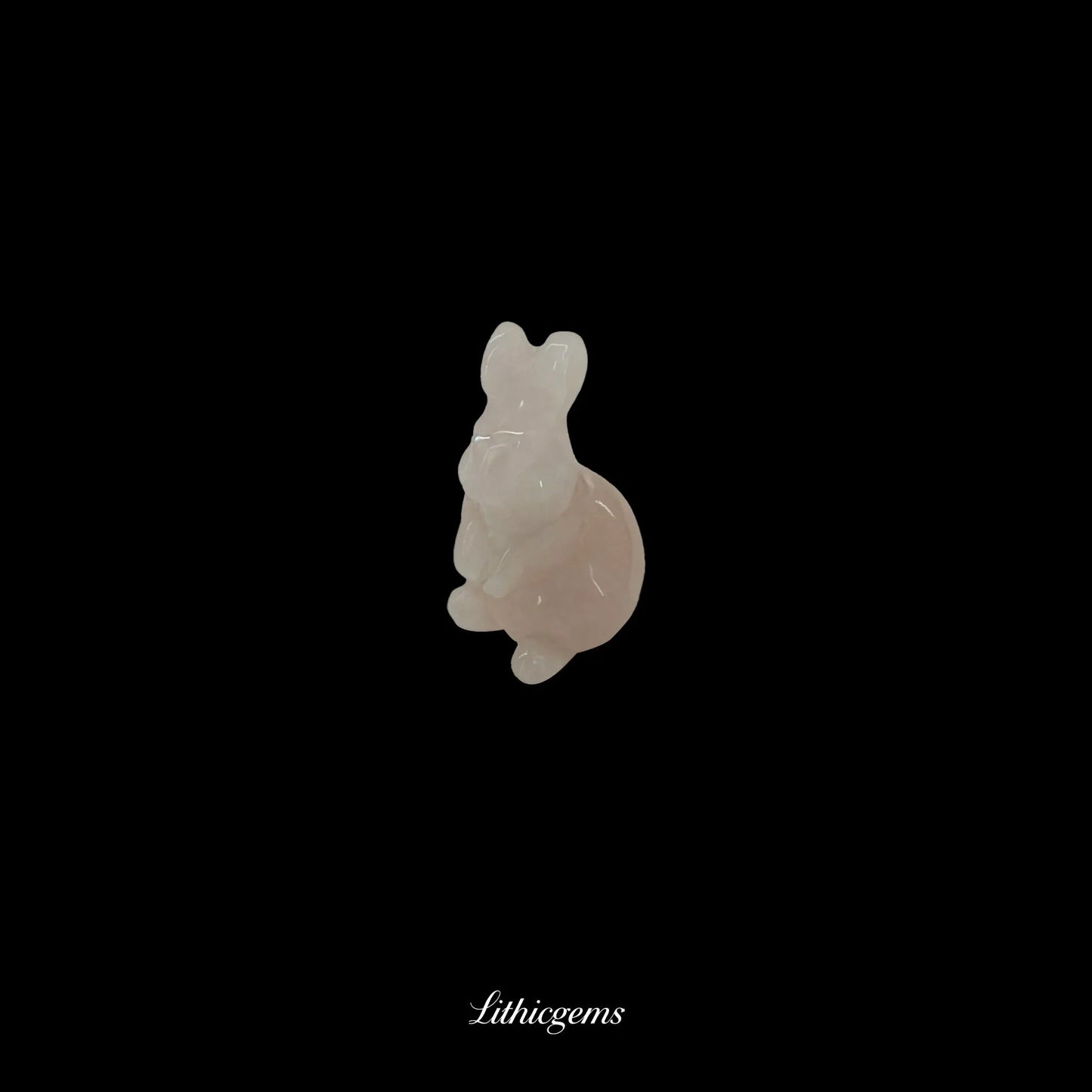 The Moonlight Harvest - 3cm Moonstone Rabbit Talisman - Lithicgems
