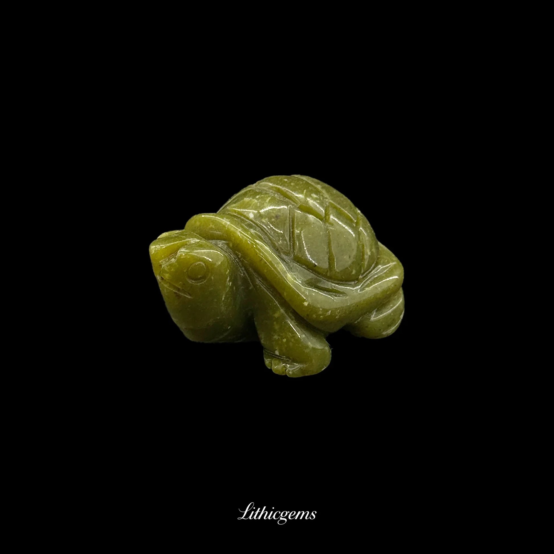 Tiny Wisdom Keeper Crystal Tortoise (2.5cm) - Ultimate Pocket Talisman for Patience, Stability & Long-Term Growth - Lithicgems