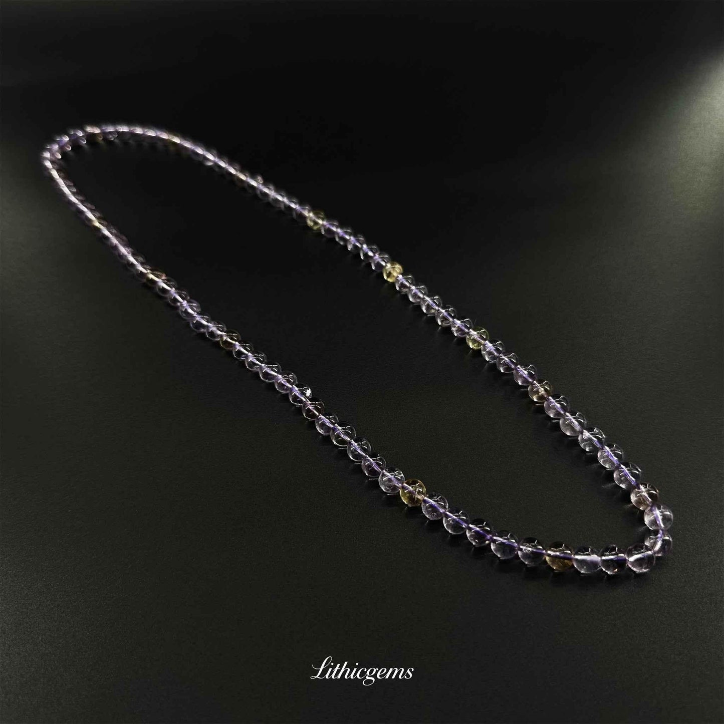 Triple-Wrap Amethyst Bracelet - Deep Meditation Stone for Spiritual Protection & Intuition - Lithicgems