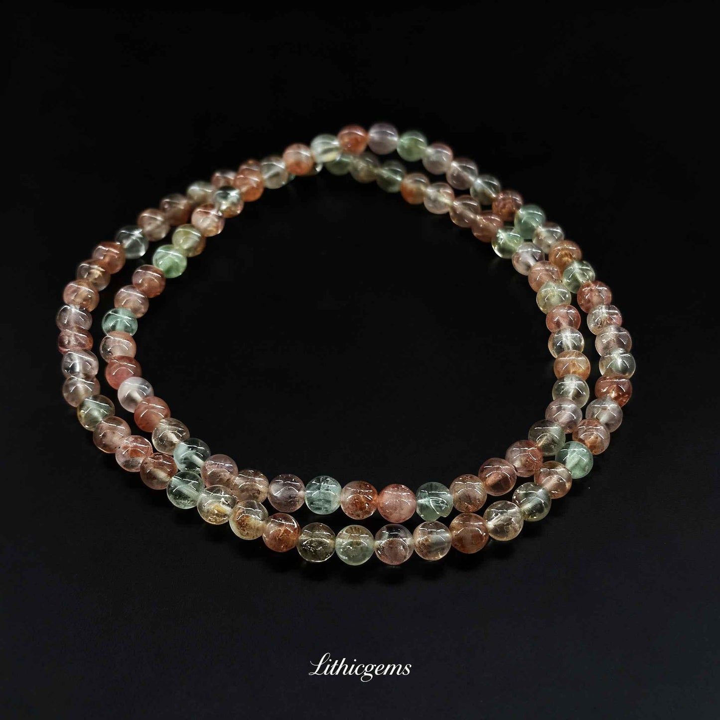 Triple-Wrap Auralite-23 Bracelet - Rare Amethyst Superstone for Spiritual Awakening & Divine Connection - Lithicgems