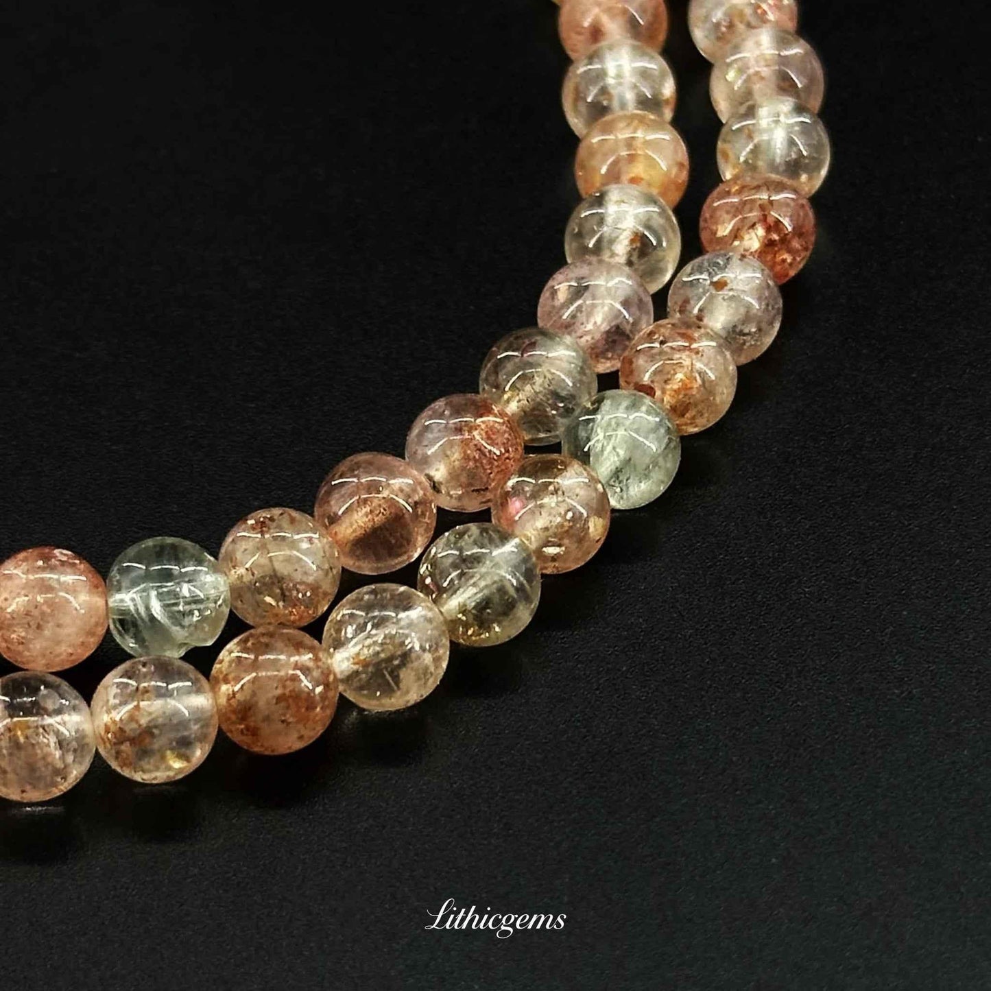 Triple-Wrap Auralite-23 Bracelet - Rare Amethyst Superstone for Spiritual Awakening & Divine Connection - Lithicgems