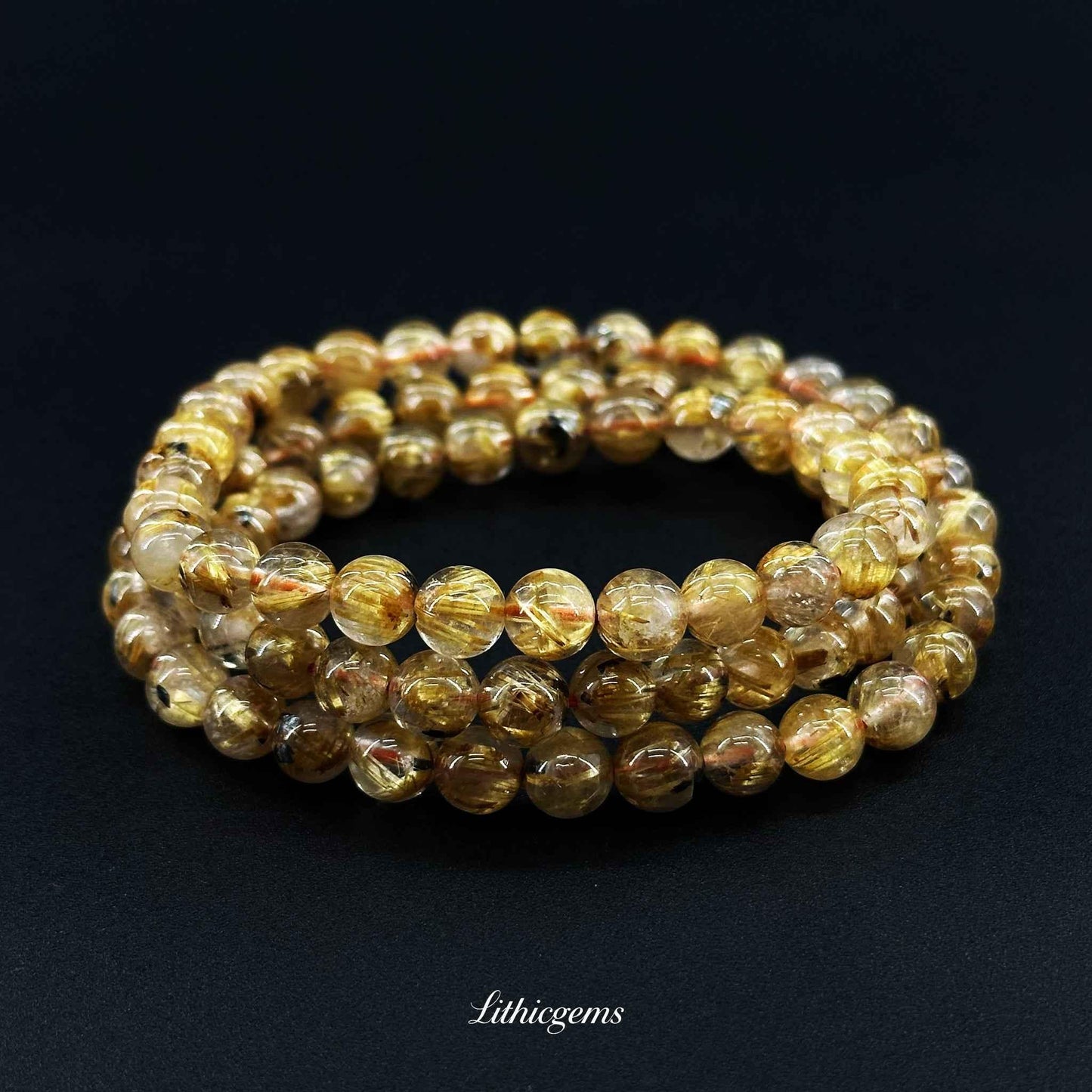 Triple-Wrap Titanium Quartz Bracelet - Supreme Energy Shield & Manifestation Fortress - Lithicgems