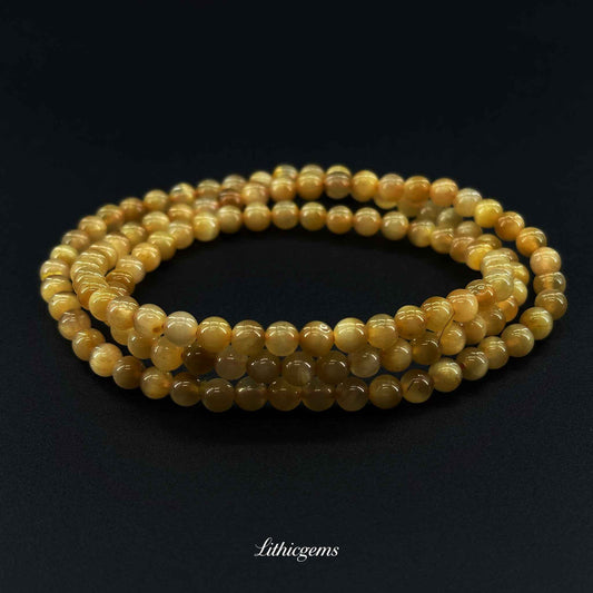 Triple-Wrap Tiger's Eye Bracelet - Unshakable Confidence & Focus Power Stone