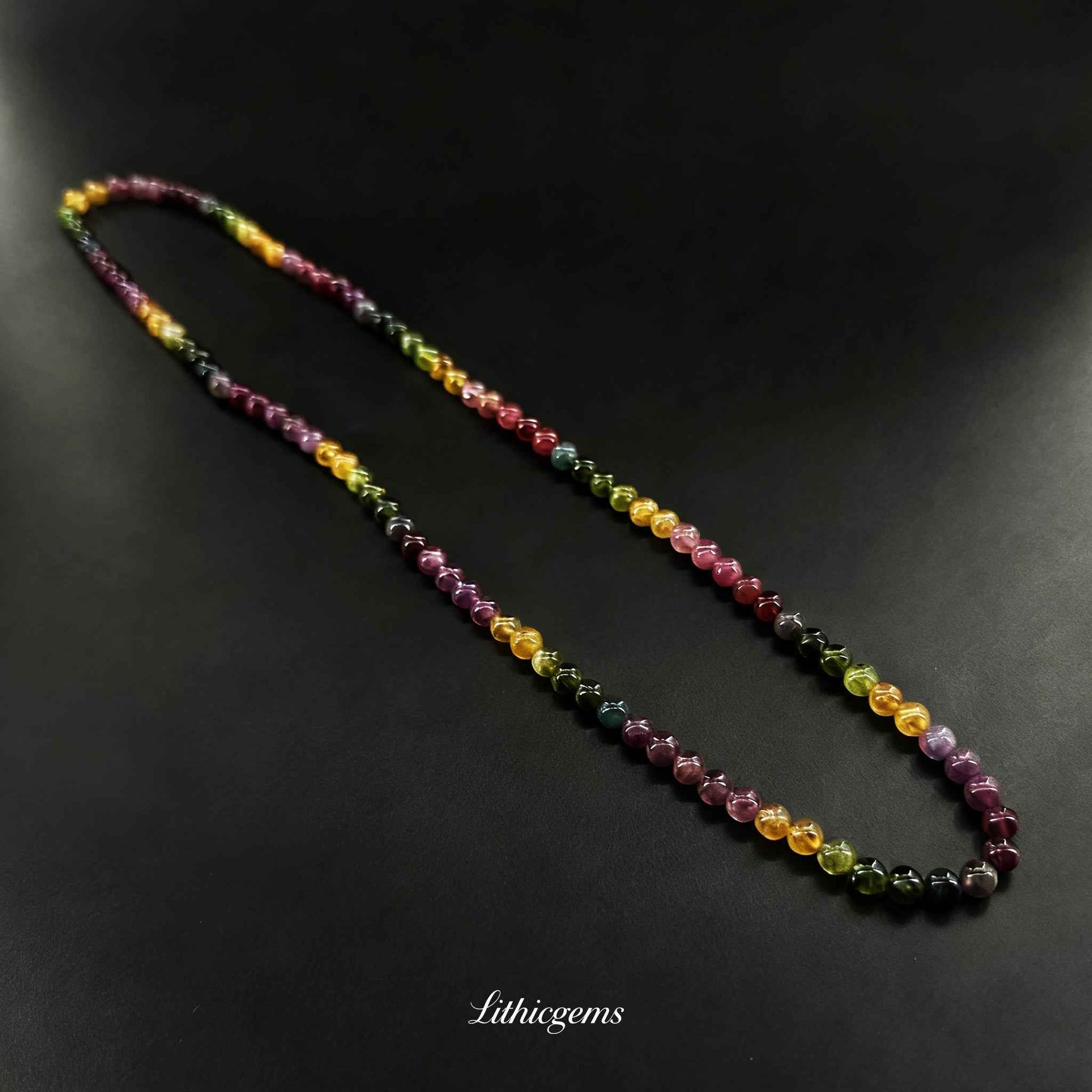 Triple-Wrap Tourmaline Bracelet - Complete Rainbow Energy for All-Chakra Balance & Creative Power