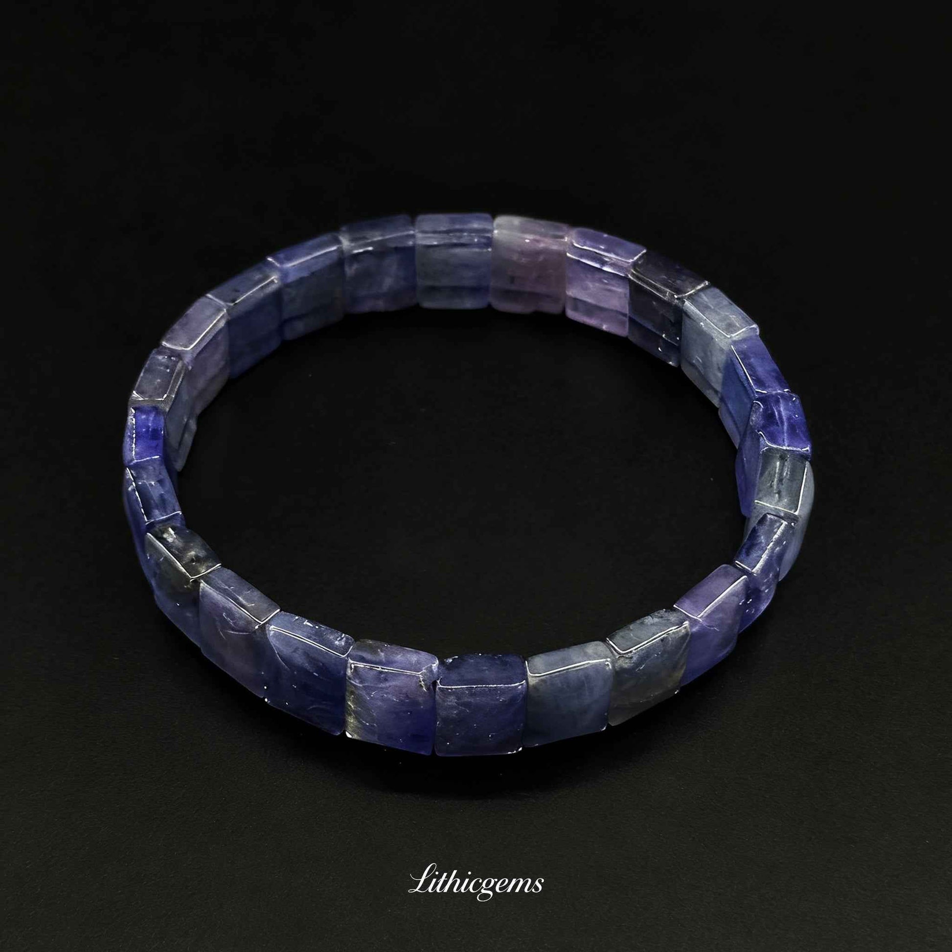 Premium Tanzanite Cuff Bracelet - Rare "Stone of Magic" for Spiritual Awakening & Transformation