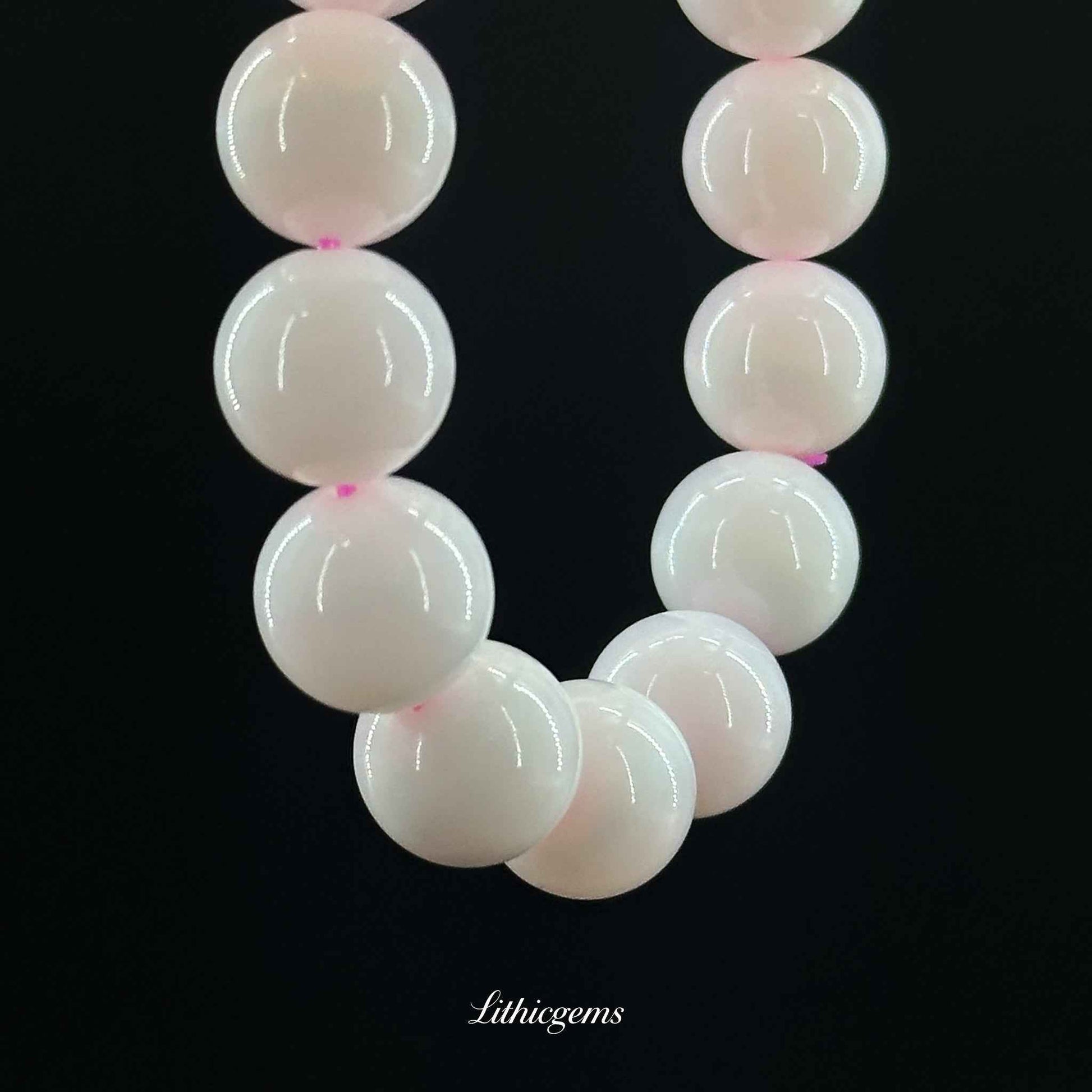 Custom Pink Opal Bracelet - Gentle Healing Stone for Emotional Balance & Soothing Love