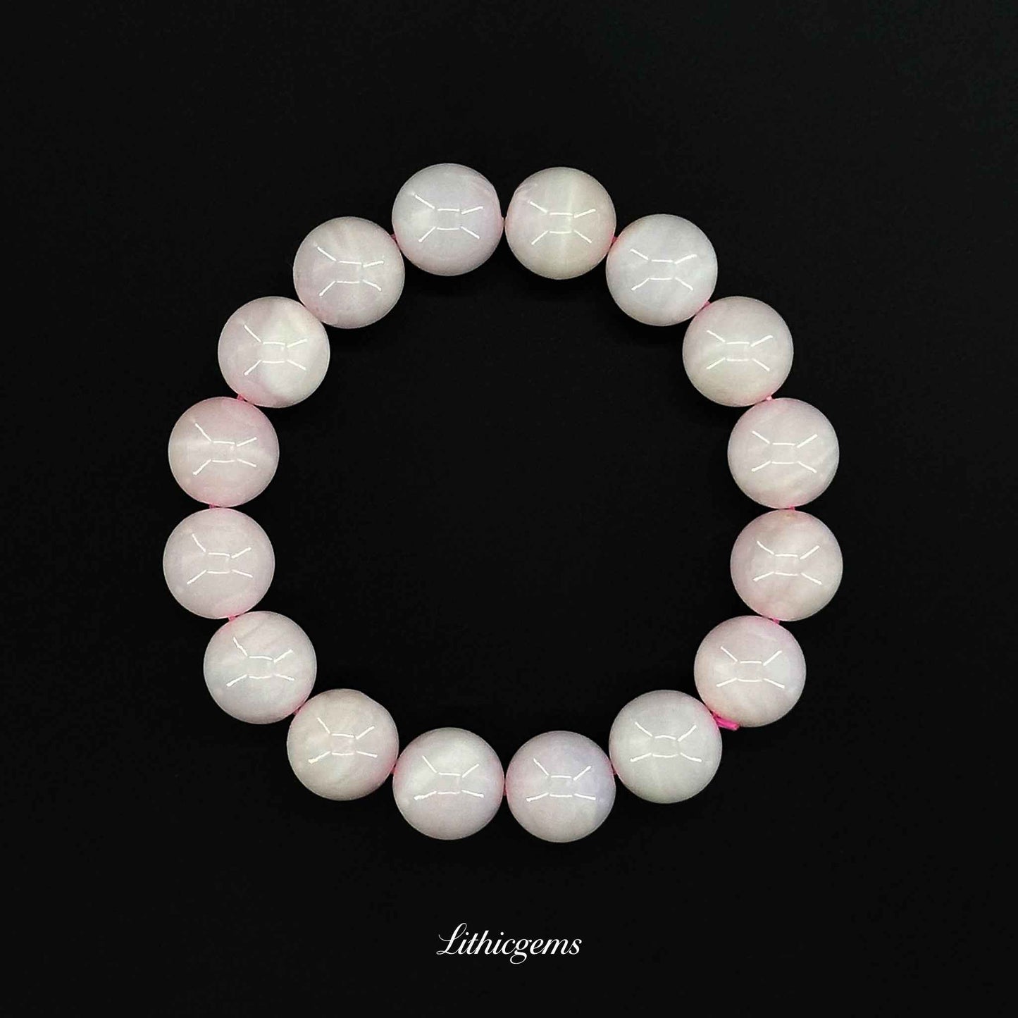 Custom Pink Opal Bracelet - Gentle Healing Stone for Emotional Balance & Soothing Love